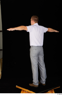  Oris brown shoes business dressed grey trousers standing t-pose white shirt whole body 0004.jpg